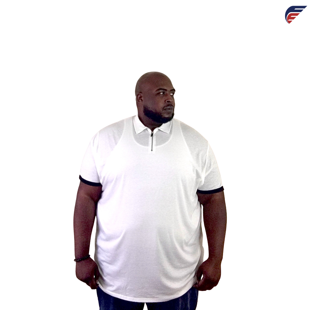 Black or White Men's Fly Evolution Casual Short Sleeve Polo Shirt
