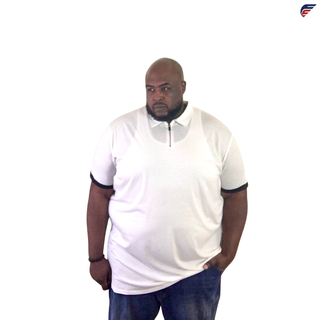 Black or White Men's Fly Evolution Casual Short Sleeve Polo Shirt