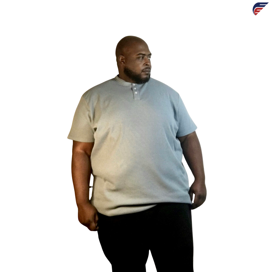 Fly Evolution Black or Blue Waffle Henley Short Sleeve Shirt