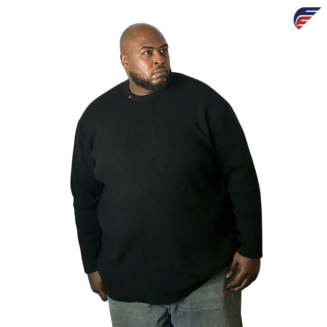 Fly Evolution's Black Big Loose Sweater