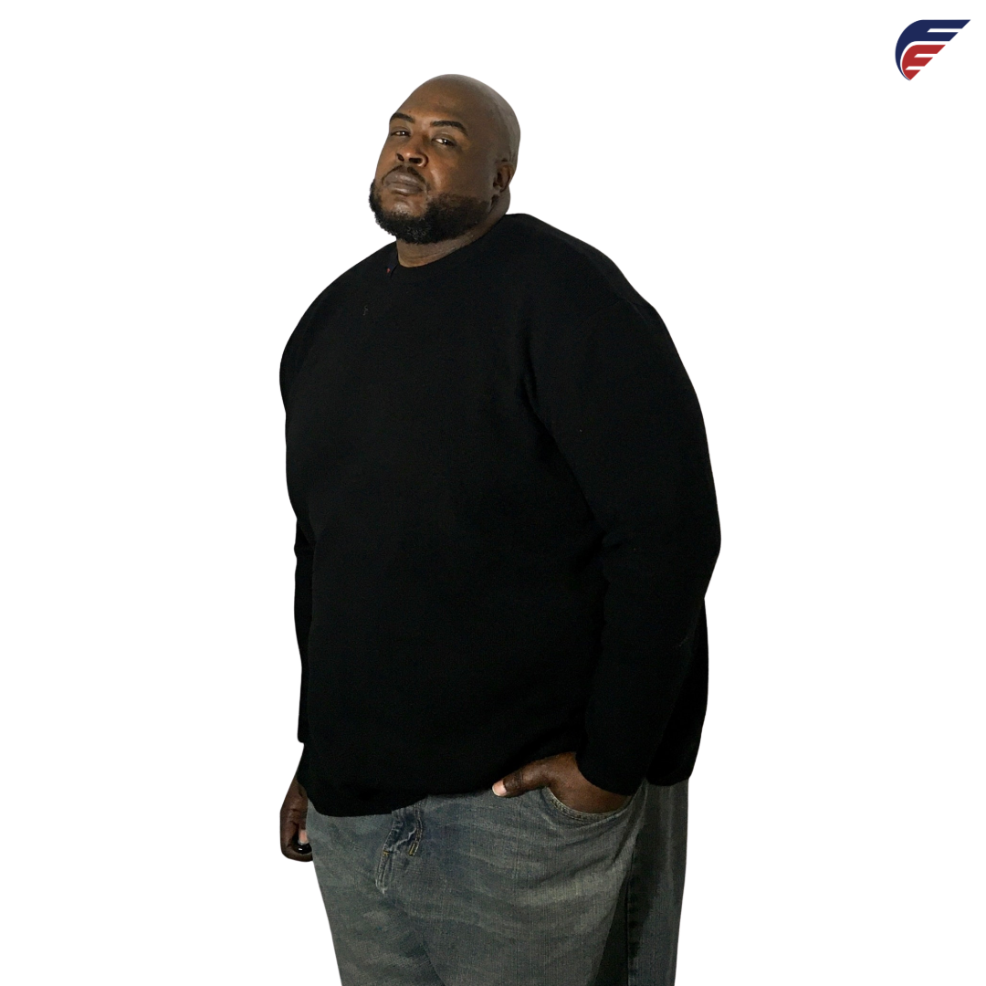 Fly Evolution's Black Big Loose Sweater