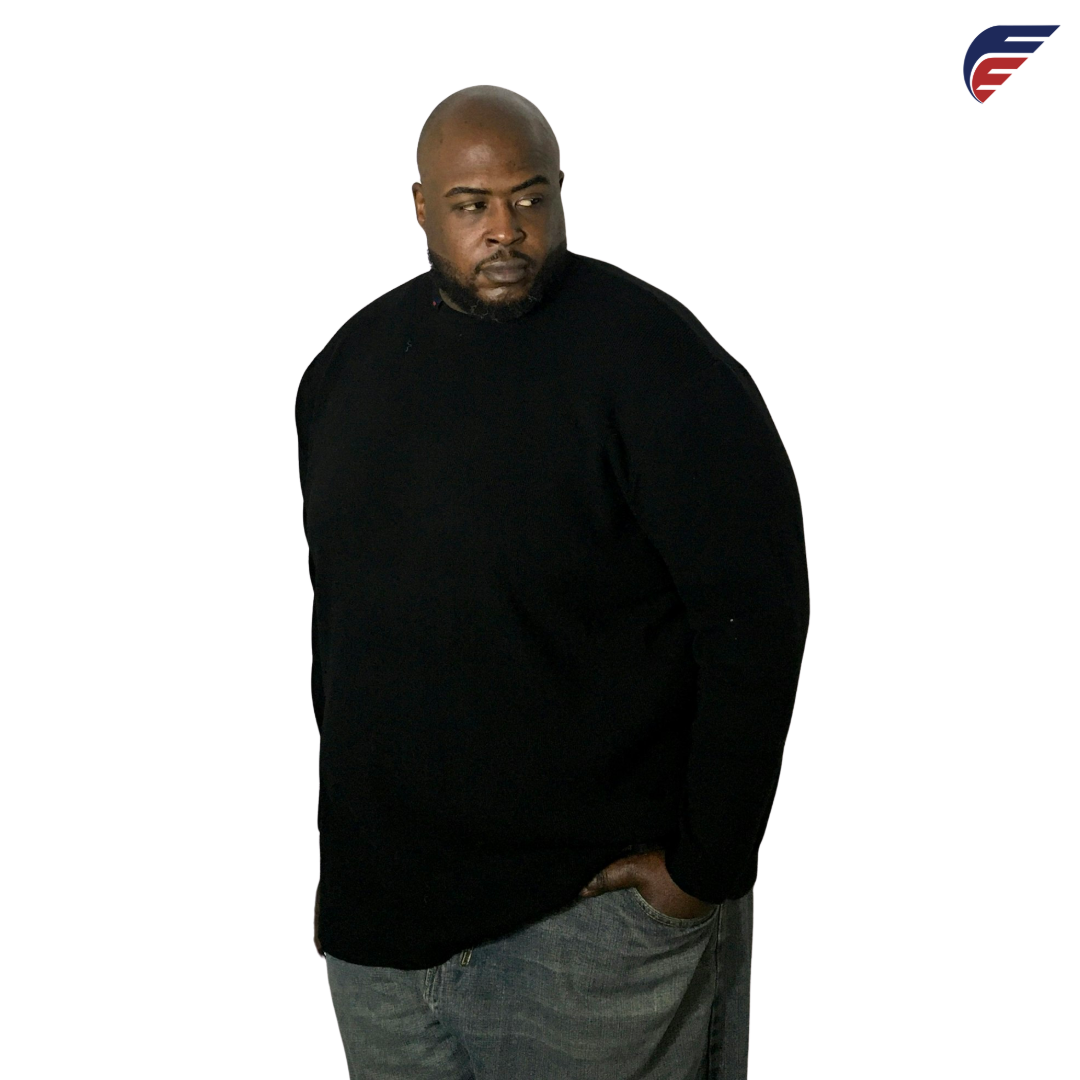 Fly Evolution's Black Big Loose Sweater