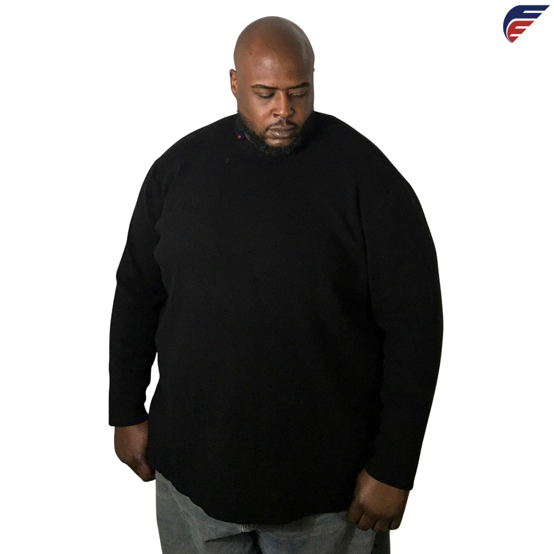Fly Evolution's Black Big Loose Sweater