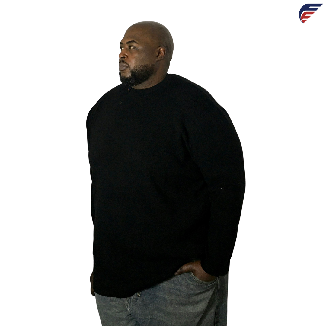 Fly Evolution's Black Big Loose Sweater