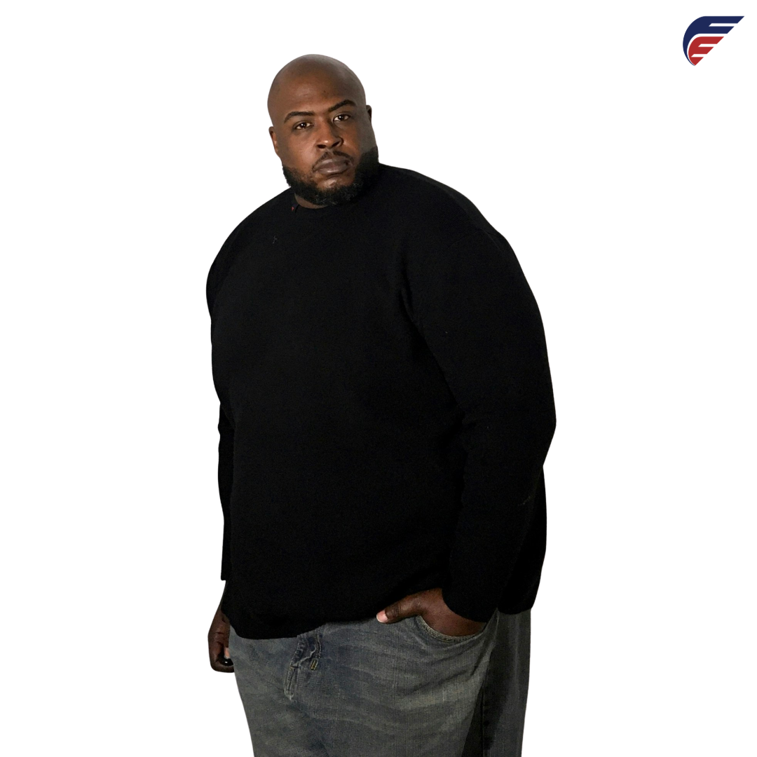 Fly Evolution's Black Big Loose Sweater