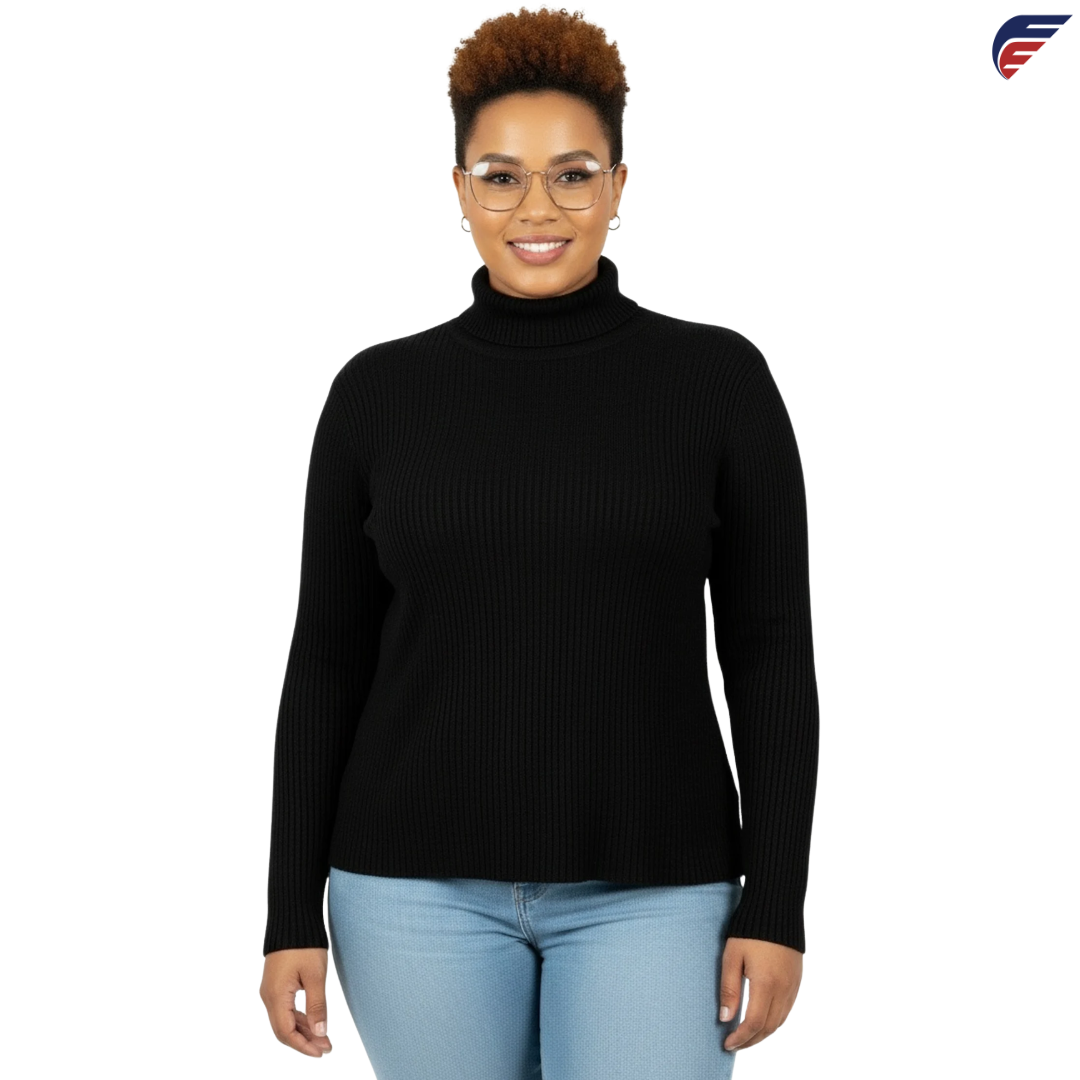 Fly Evolution Women's Long Sleeve Black Turtle Neck