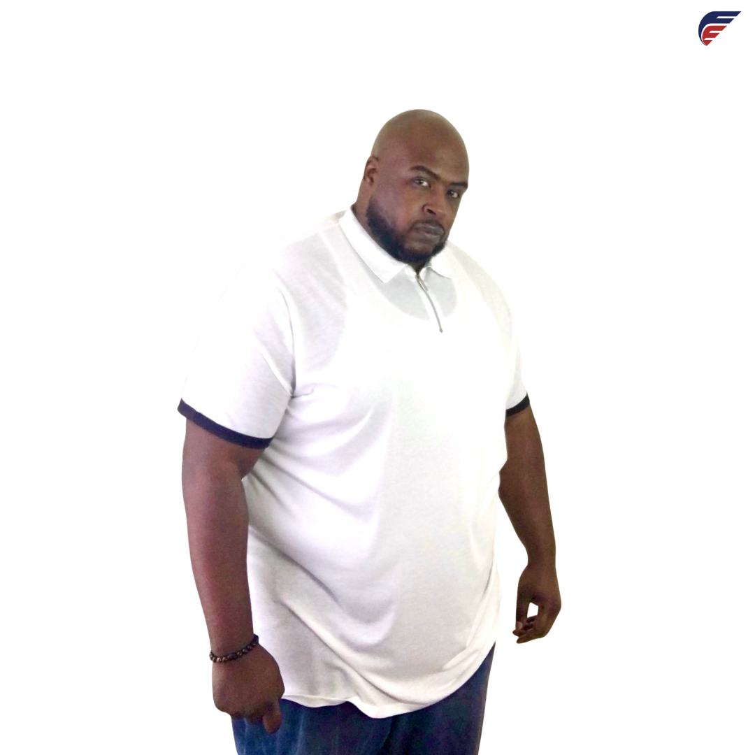 Black or White Men's Fly Evolution Casual Short Sleeve Polo Shirt