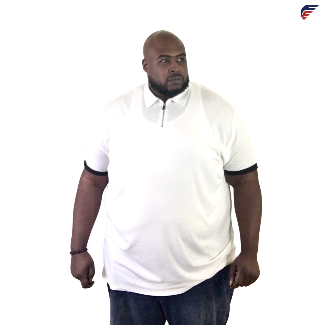 Black or White Men's Fly Evolution Casual Short Sleeve Polo Shirt