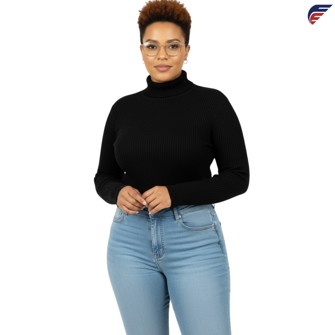 Fly Evolution Women's Long Sleeve Black Turtle Neck