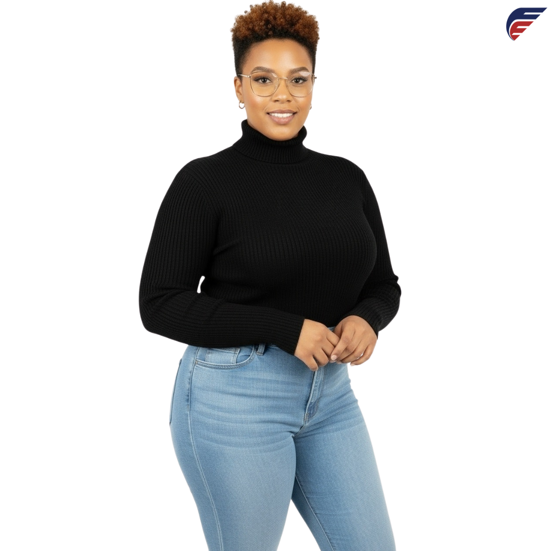 Fly Evolution Women's Long Sleeve Black Turtle Neck