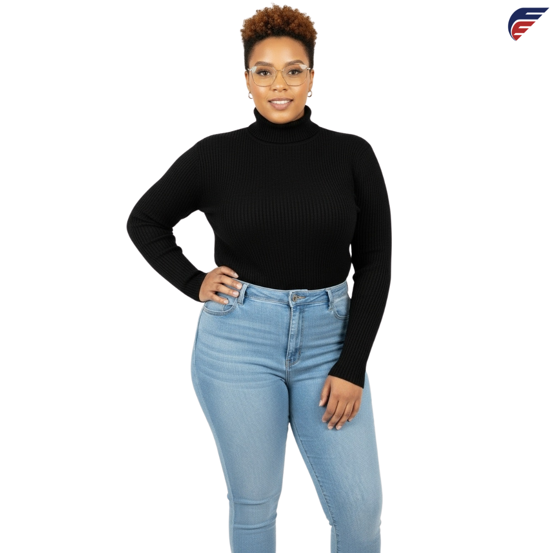 Fly Evolution Women's Long Sleeve Black Turtle Neck