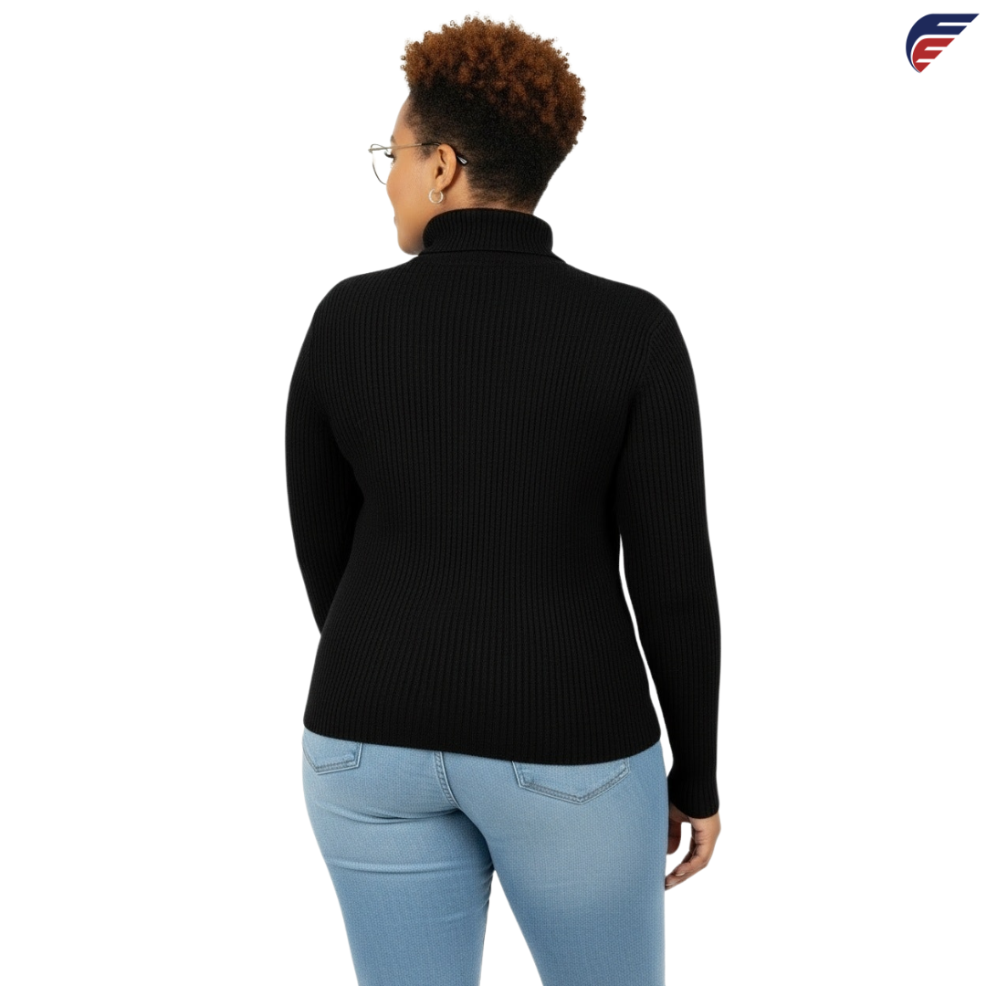 Fly Evolution Women's Long Sleeve Black Turtle Neck